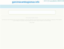 Tablet Screenshot of garciniacambogiamax.info